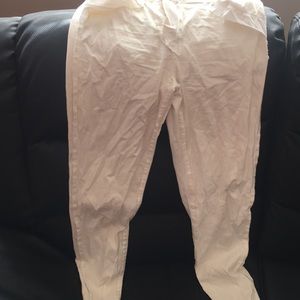 White MidRise Skinny Pants